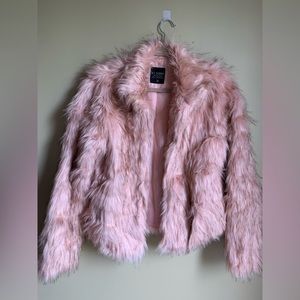 Faux Fur Jacket Pink